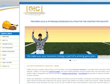 Tablet Screenshot of golden-insurance.com